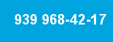 939 968-42-17 939 968-42-17